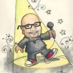 André Gabeh Instagram - Amo essa caricatura que fizeram de mim. Amo. Não é uma fofura? É sim. Arte da maravilhosa @charlottejoachime Mas presta atenção: por esse desenho você pode achar que sou baixinho, mas tenho 1,84 m. Muita fofura. #arte #art #musica #musik #music #música