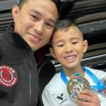 Andre Soukhamthath Instagram - State champion 🫶🏾 3 hard fights and scored last second in the championship fight. 8 tough competitors and Parker came out on top! He’s only been doing this for 6 months!!! So proud of you Parker!!! Thank you everyone for the support and thanks everyone that sponsored Parker 🙏🏽 Thank you @escolta_mma_fitness