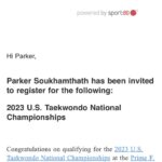 Andre Soukhamthath Instagram - No pressure from me… Just love and support…. Off to nationals to play your favourite real-life video game.