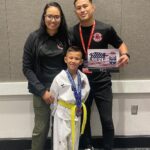 Andre Soukhamthath Instagram - Im so proud of my baby. He worked his ass off these past couple of months. Thank you everyone for supporting Parker. He’s gone so far already for only doing TKD for 8 months 🙏🏽