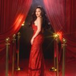 Andrea Brillantes Instagram - ABS CBN BALL 2023 ❤️‍🔥 Dress by @michaelleyva_ Jewelry by @lunabydrakedustin Photographed by @charismalico Styling by @eldzsmejia Makeup by @marbentalanay Hair by @rjdelacruz Shoes by @doreenodvina Set design by @adsetprod #ABSCBNball2023