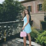 Andrea Brillantes Instagram - Ammirando da vicino i capi di Versace al Lago di Como ✨❣️ #MFW