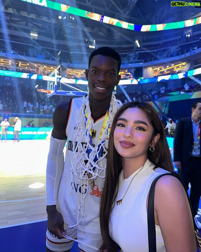 Andrea Brillantes Instagram - Unforgettable moments at the FIBA World Cup! 🏀 Thank you, FIBA for the incredible experience! 🙌🏼💙 #fibawc @fibawc