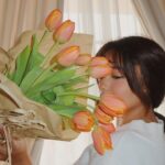 Andrea Brillantes Instagram - Just me being obsessed with orange tulips 🍊🌷