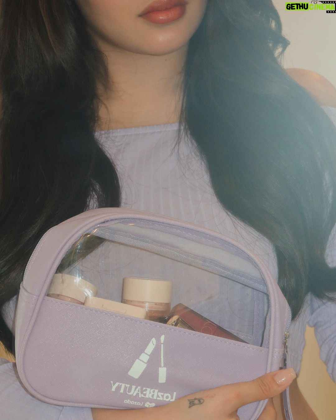 Andrea Brillantes Instagram - Here’s the finished look of my LazBeauty 100 Experiments video - Experiment #100 – Full face of lipsticks using products from #LazBeautyPH! I had so much fun doing this experiment and if you haven’t seen it yet, you can check my TikTok account 🥰 Express yourselves better by trying all 100 beauty experiments from LazBeauty by searching #LazBeautyExperimentsPH. Shop a wide assortment of authentic beauty products on LazBeauty on @lazadaph and express yourself with LazBeauty, here for your every beauty try! #LazBeautyClub 💟