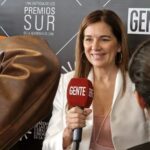 Andrea Frigerio Instagram - Hoy en el @fundacionteatrosanmartin la @academiadecineargenorganizó un gran encuentro con entrega de diplomas y premios . #premiossur Un muy lindo encuentro,alegría y emoción. Les comparto algunas fotos❤️ Gracias @fabianzitta por el traje espectacular y @elviobichi por make up y pelo Felicitaciones a los premiados y nominados VIVA EL CINE ARGENTINO @sabrinafarji @agenciaraquelflotta @rominafernandes.ok @kekahalvorsen @revistagenteok