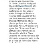 Andrea Frigerio Instagram - Roses are Roses ha sido distinguida por la prestigiosa entidad El Museo del Perfume en las Categorìas: -Mejor Diseño de local - Mejor Packaging -Mención Especial para los perfumes: Red Roses y Tulip & Hyacinth Como Directora Creativa de la Marca agradezco à su Directora @diavellaneda por tan honorable distinción Gracias @bernie.conti por tus elogiosas palabras hacia nuestro trabajo,el cual hacemos con amor y pasión hace casi 15 años Todo el equipo de @rosesarerosesarg está muy orgulloso de este premio.Lo valoramos muchìsimo. #Rosesareroses #MuseosdePerfume @yearofascent
