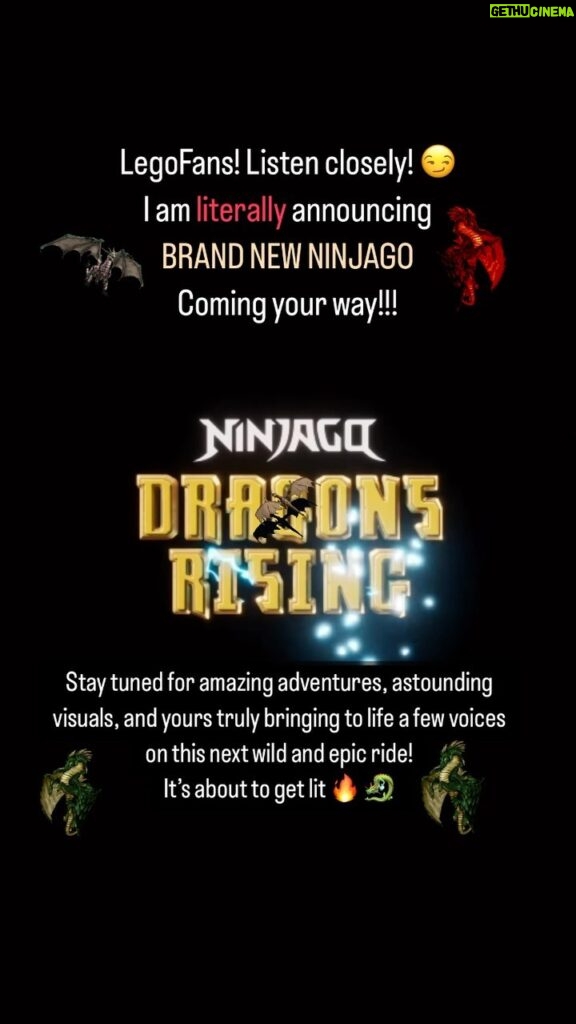 Andrew Francis Instagram - Who’s going to be tuning in?! #lego #ninjago #actor #voiceactor