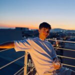 Andrew Neighbors Instagram - Happy 31st birthday to me! (In Greece not in the states 😝) So lucky I get to spend it with some of my best friends in Mykonos. Also no matter how old I get I refuse to stop acting like I’m a teenage Tiktoker.