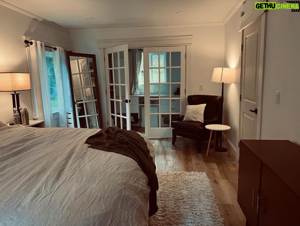 Andrew Neighbors Instagram - Been focusing on my bedroom recently. - still have lots of trim to paint so ignore some of the brown wood. But this used to be a mother in law suite with a kitchen - turned into master bedroom + closet. Graham, Washington