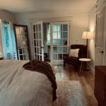 Andrew Neighbors Instagram - Been focusing on my bedroom recently. - still have lots of trim to paint so ignore some of the brown wood. But this used to be a mother in law suite with a kitchen - turned into master bedroom + closet. Graham, Washington