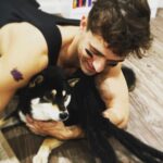 Andrew Neighbors Instagram - Happy 8th birthday to my best friend. Thanks for putting up with me @arborgoesplaces