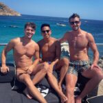 Andrew Neighbors Instagram - So so fortunate to get to hang with great friends on my birthday today! They are single fellas!😝 @mikeychen @matt.suave Mykonos