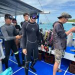 Andy Bian Instagram - 追尋傑克魚風暴！ 來到巴里卡薩大斷層，體驗海底版的非洲大草原 潛過真的回不去，太美了❤️ 到時候播出一定要收看！ 這趟旅行下來，有點愛上這邊 再過兩天就要離開美麗的菲律賓，開始有點感傷了🥹 @worlds_no_1_gtv #世界第一等 #薄荷島 #巴里卡薩大斷層 #深潛 #padi #aow Panglao, Bohol