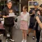Andy Ko Instagram - 26歲悄悄來臨🥹 今年生日沒有party，在工作中度過！非常開心能夠跟這麼優秀的團隊還有演員們一起打拼，今天的願望也希望每一天都能這麼踏實，也正式告別起起伏伏的25歲啦！今天還要特別謝謝宜蓁和朋友們的驚喜，這麼遠還跑來幫我慶生，除了感謝還有感動🫶🏻🫶🏻 謝謝你們和所有祝福我的人❤️❤️Love y’all!!!!!! #26
