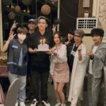 Andy Ko Instagram - 26歲悄悄來臨🥹 今年生日沒有party，在工作中度過！非常開心能夠跟這麼優秀的團隊還有演員們一起打拼，今天的願望也希望每一天都能這麼踏實，也正式告別起起伏伏的25歲啦！今天還要特別謝謝宜蓁和朋友們的驚喜，這麼遠還跑來幫我慶生，除了感謝還有感動🫶🏻🫶🏻 謝謝你們和所有祝福我的人❤️❤️Love y’all!!!!!! #26