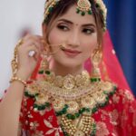 Angel Rai Instagram - Pyar ke badle pyar her kisi ki kismat mein nahi hota 💔💔🥺 Bridal outfit by :@the_adhya_designer 🎥:- @mahi_dewasi_99 Makeup and style :- @makeover_sonam123 #duniya #duniyasong #bpraak #viralreels #trending #lovesongs #2022 #foryou #angelrai #wings #sadbride #sadvideos #sad #mostviral