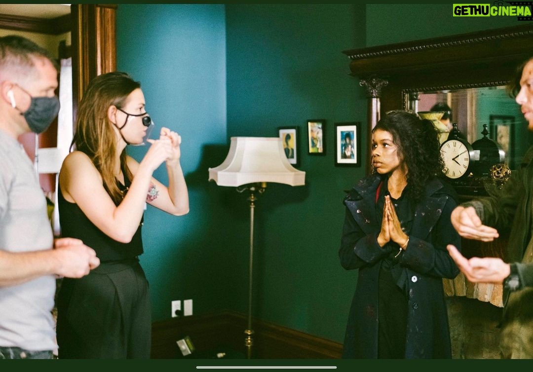 Angel Theory Instagram - Kinderfänger🎶👻 •Behind The Scenes as Olivia turns into a dehydrated prune lol. As you know filming this year had its challenges between the tons of hand sanitizer, 3/4 COVID tests per week, and MASKS! However this was an experience like no other💯💪🏽 loved working alongside these beautiful souls! ✨New Episode this Friday! It’s definitely going to be a jaw dropper 😉#goodgirlturnsavage #behindthescenes #kinderfanger Salt Lake City, Utah