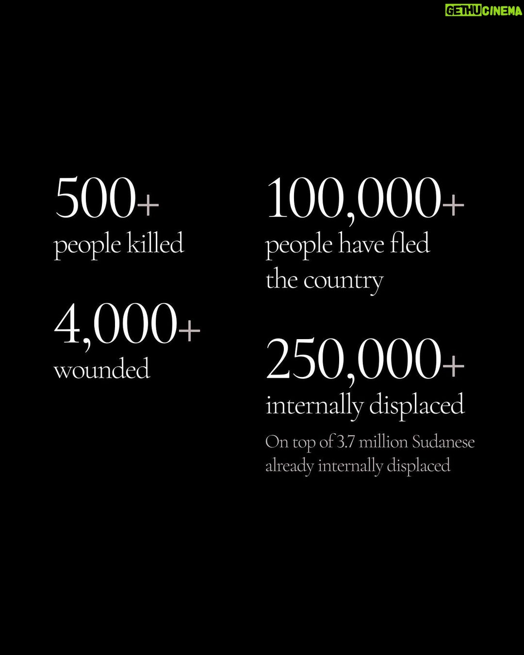Angelina Jolie Instagram - Asia Abdelmajid was killed in Khartoum yesterday, one of the many Sudanese people who have died or been wounded in the last three weeks. The people of Sudan have tried again and again to have a transition to civilian rule and stability and freedoms in their country. What is now happening to them - again - is a tragedy. I hope people listen to the voices of the Sudanese people themselves about what is needed. And while emergency relief must come, it should never - as often happens - be in place of the larger discussion about what is needed to end the conflict and help the people to stabilize their country, and the role that many countries have had and continue to have in the suffering of the people. Sudanese people are making extraordinary efforts to help each other, and to get vulnerable families to safety. Please visit the link in my bio to learn more. #Sudan #Khartoum #Aid