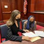 Angelina Jolie Instagram - Heading into the Senate’s introduction of the Violence Against Women Reauthorization Act, I’m grateful and humbled to join with dedicated advocates and legislators.  I’m also glad to share in the advocacy with Zahara — and for her presence to calm my nerves before today's press conference. #VAWA #VAWA4All #VAWA2022 #nervousmom #partnersinadvocacy