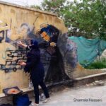 Angelina Jolie Instagram - In honor of #Afghanwomen and their struggle for equality and dignity and freedom, I’m sharing, with their permission, the work of two amazing female Afghan artists whose work I love, Shamsia Hassani and Rada Akbar. @shamsiahassani @radaakbar #afghanwomenartists Links to their work in bio