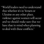 Angelina Jolie Instagram - I was honored to speak with Nadia Murad, Nobel Laureate, advocate for gender equality and survivors of sexual violence, and founder of Nadia's Initiative and Murad Code, who has been a powerful voice on conflict-based sexual violence. This conversation deeply inspired me and I am grateful to share her words with all of you. Please follow her work @nadia_murad and @nadiasinitiative
