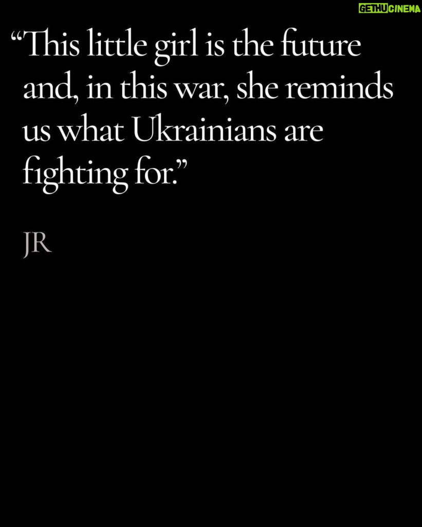 Angelina Jolie Instagram - My friend @jr shared this with me. #ukraine