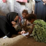 Angelina Jolie Instagram - I am in Sana'a today, meeting more Yemeni families who have been displaced and injured in the conflict. More than 4 million Yemenis have been forced from their homes by violence, and live internally displaced inside the country. Over half of them are children. And there are at least 50 active frontlines across the country, meaning that civilians are still being killed and injured every day. Some of these images are from a site for internally displaced people in northern Sana’a. The site currently hosts some 130 Yemeni families. Only 20 of these families receive food rations and even for these most vulnerable families, the rations are limited. All teachers work with no salary, walking 3 hours daily to get to school and back home again. The children often come to school having not eaten any food at all. While here in Yemen, I also visited Lahj governate in the South of the country, where 35 displaced families are based. The makeshift camp lacks all basic services, with the closest source of water being 15 km away. There are no toilets or shower facilities and most of the children living here don’t go to school. We live in a world where suffering and horror dominates headlines, but where such headlines can result in overwhelming displays of compassion and international solidarity. I hope this compassion and solidarity will be extended to the people of Yemen. As #UNHCR @refugees we are calling for: – All parties to the conflict to respect and commit to international humanitarian law – Safe passage for civilians trying to flee conflict areas – Humanitarian access to all people in need, for humanitarian workers – A peace agreement to end the conflict – Urgent support for the @unitednations appeal for #Yemen, which is only 9% funded
