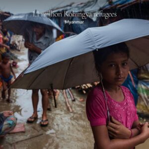 Angelina Jolie Instagram - 1 million refugees have now fled Ukraine.

Before a single Ukrainian refugee crossed the border, there were already more than 82 million people forced from their homes globally - the highest number on record. 

They include over 6 million Syrians - the world’s largest population of refugees - who’ve been displaced for over a decade already. 

And over 1 million Rohingyas from Myanmar - who as well as being forcibly displaced, are also stateless.

And nearly 48 million people who have been forced from their homes by conflict and violence, who are living internally displaced within their own countries - in Yemen, in Somalia, in Afghanistan, in Ethiopia, and in so many other places. 

All refugees and displaced people deserve equal treatment and rights.

@refugees
#RefugeesWelcome #Ukraine #Syria #Venezuela #Afghanistan #SouthSudan #Rohingya #UNHCR

Photo credits 
1: Nikolay Doychinov / AFP @gettyimages
2: Vincent Tremeau / UNHCR
3: Pauline Omagwa / UNHCR
4: Patrick Brown / UNHCR
5: Houssam Hariri / UNHCR
6: Andrew McConnell / UNHCR