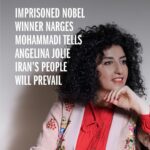 Angelina Jolie Instagram - It was an honor to interview Narges Mohammadi, a brave Iranian prisoner of conscience. Please read her words to learn more of the courage and spirit of Iranian women and the moral power of peaceful resistance. Link in bio. #WomanLifeFreedom #Iran