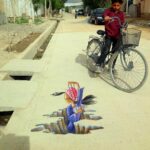 Angelina Jolie Instagram - In honor of #Afghanwomen and their struggle for equality and dignity and freedom, I’m sharing, with their permission, the work of two amazing female Afghan artists whose work I love, Shamsia Hassani and Rada Akbar. @shamsiahassani @radaakbar #afghanwomenartists Links to their work in bio
