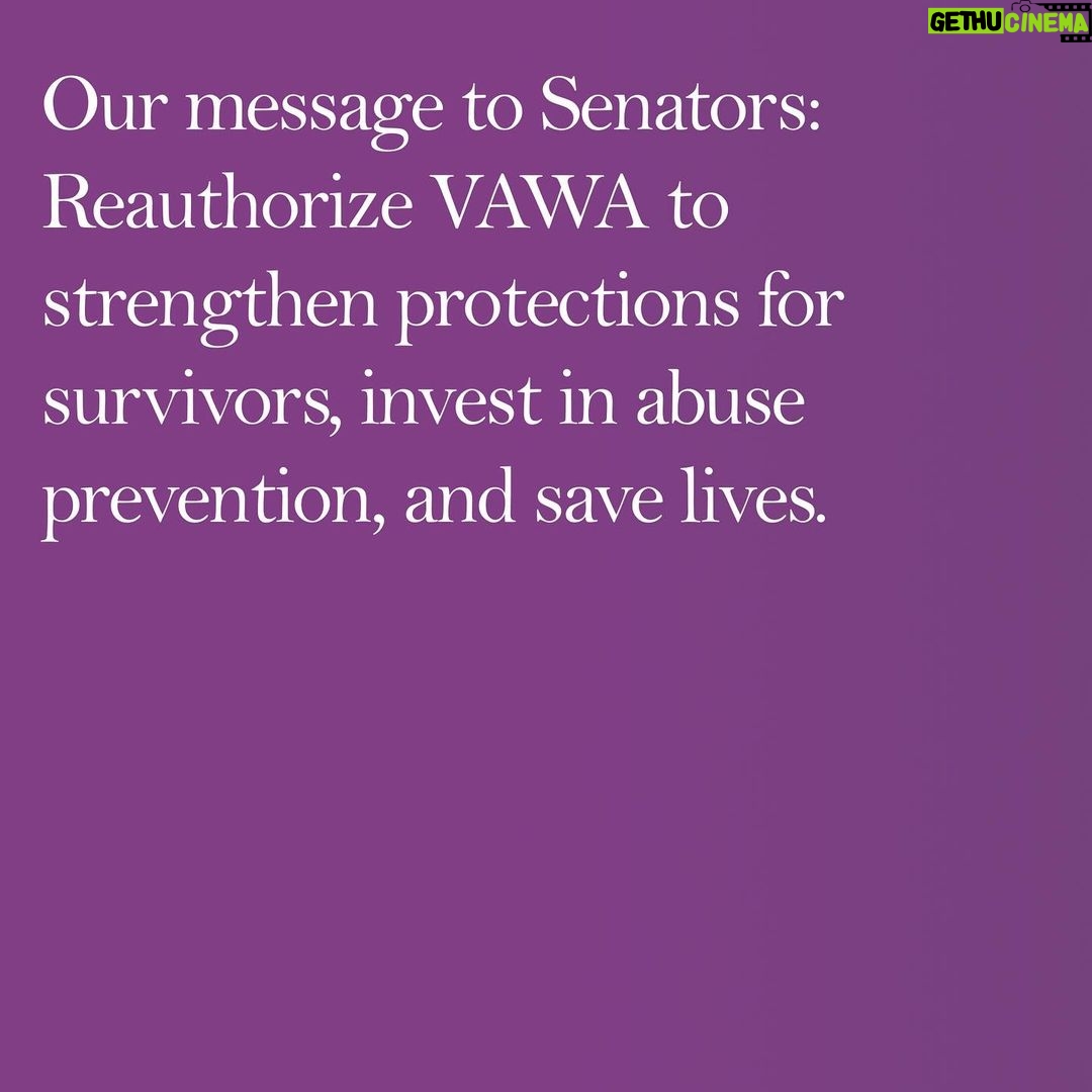 Angelina Jolie Instagram - Please join me on January 19 for a Policy Day of Action with sponsoring Senators of the Violence Against Women Reauthorization Act of 2022 and the National Task Force to End Sexual and Domestic Violence. VAWA addresses domestic violence, sexual assault, dating violence, and stalking holistically by funding prevention, services, and training. Since VAWA was passed in 1994, the rate of domestic violence in the U.S. has decreased by 63% and spousal homicides have decreased by 50%. VAWA is a bipartisan bill that strengthens protections for survivors, invests in abuse prevention and in families and communities, and saves lives. Virtual Rally (Jan 19 | 12:15pm ET) Twitter Storm Toolkit (Jan 19 | 1:00pm ET) Links in bio #VAWA #VAWA4ALL
