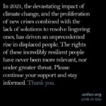 Angelina Jolie Instagram - Sending love to families at home or displaced, as we come to the end of this year. Conflicts, old and new, along with the impacts of climate change, drove a devastating rise in the number of forcibly displaced people. Many of them faced additional hardships from the pandemic and increasingly restrictive asylum laws and border policies. Hoping for leadership and solutions in 2022. @refugees #refugee #IDP Link in bio Photos credits Afghanistan: UNHCR / Andrew McConnell Mediterranean: Espen Rasmussen / VG / VII South Sudan: MSF / Njiiri Karago Mauritania: UNHCR / Colin Delfosse Yemen: UNHCR / YPN / Jihad Al-Nahari Ethiopia: UNHCR / Petterik Wiggers Syria: @gettyimages / Anas Alkharboutli