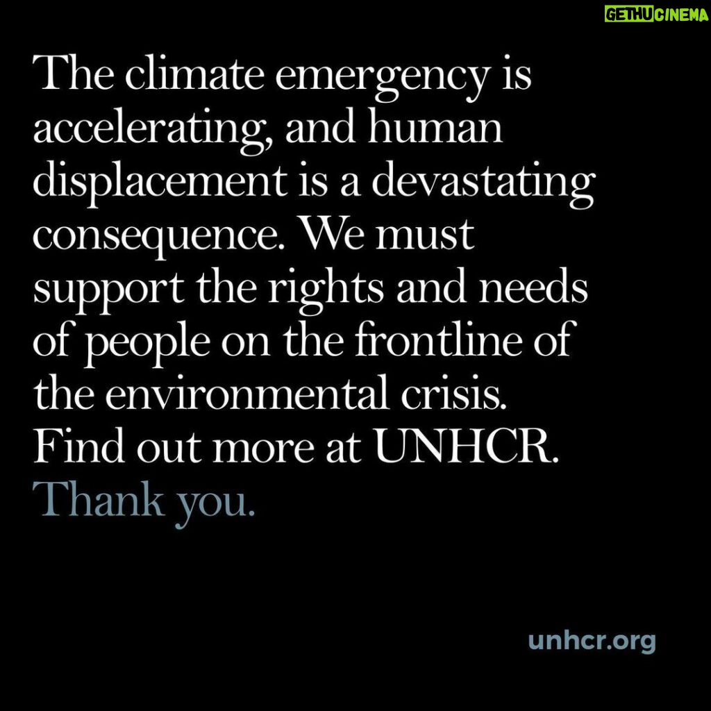 Angelina Jolie Instagram - The climate crisis is a human crisis. After decades of inaction, the climate emergency is accelerating, and human displacement is one of its most devastating consequences. Globally, 80% of people fleeing conflict and persecution come from countries on the front lines of the climate emergency. Climate change is amplifying vulnerabilities and threats such as conflict, poverty, and food insecurity, which increasingly drive people from their homes. In Mali, for example, vital lakes have dried up, leaving families unable to farm, fish or keep livestock - without the bare means of survival. Many people are forced to flee to their homes - only to find that there too people are suffering from drought, rising temperatures, decreasing rainfall and bushfires. It is unjust that the people who are most vulnerable to climate change - and who have contributed the least to it - are the worst affected. There is no solution to climate change and to global instability that doesn’t start with supporting the rights and needs of people on the frontline of the crisis, as well as protecting the environment. #HumanRights #RefugeeCrisis #Refugees #Displaced #InternallyDisplacedPersons #IDP #ClimateChange #climatecrisis @Refugees Photo credits Mauritania: UNHCR/Colin Delfosse Honduras: UNHCR/Filippo Rosso Chad: UNHCR/Sylvain Cherkaoui