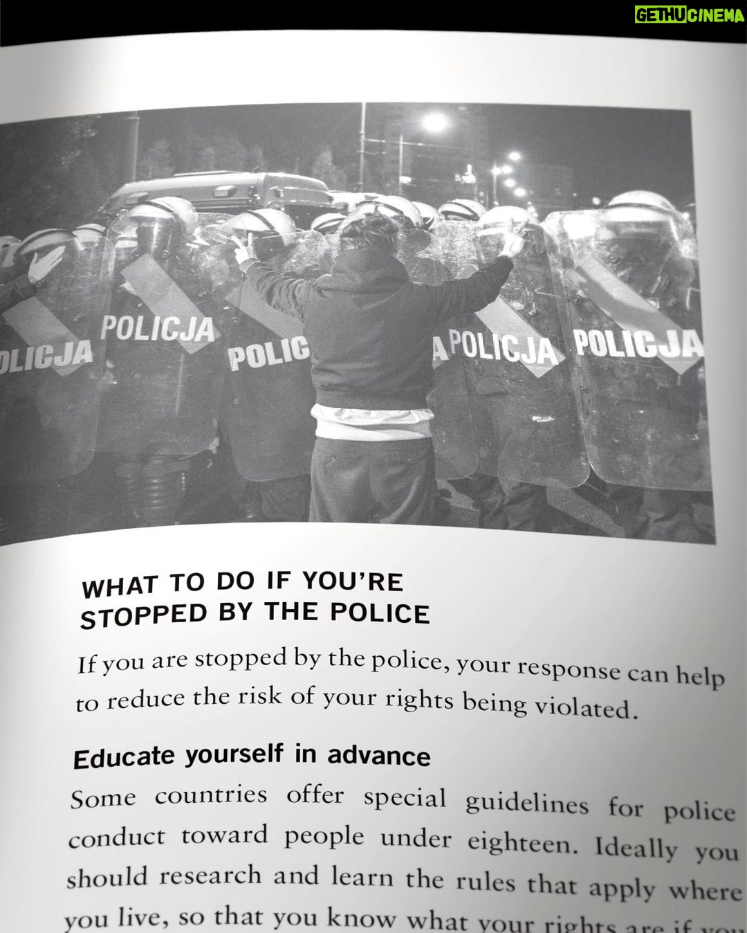 Angelina Jolie Instagram - Today Know Your Rights and Claim Them is published in the US, Canada, Australia and New Zealand. The book was written in collaboration with children and youth rights activists around the world, and is for them and all children fighting for their voice and rights. We hope it will be published in many different languages over time. I am sharing some of my favorite sections of the text. I continue to be inspired by those who take to the streets to have their voices heard around the world. Every young person has the right to express their views, and to take part in peaceful protest. But even though it’s a human right, protest marches globally often provoke restrictive or violent responses from the state. Know Your Rights and Claim Them includes advice on how to claim your right to freedom of expression — including some of the essential steps to consider to keep yourself safe. #KnowYourRightsAndClaimThem Image 1: @amnesty Image 3: @amnesty Image 4-5: Allan Lissner Image 7: Getty Images Image 8: Grzegorz Żukowski Image 9-10: Getty Images