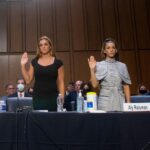 Angelina Jolie Instagram - I was honored to meet with some of the brave US gymnasts who appeared before the Senate Judiciary Committee yesterday. I’m in awe of their courage and commitment to preventing future failures to investigate abuse. As Aly Raisman said in her testimony, “Over 100 victims could have been spared the abuse. All we needed was one adult to do the right thing.” Sending support and respect to them, and to all who are reliving this trauma so that system reforms can occur. I was on Capitol Hill this week, engaging with Senators on the Violence Against Women Act reauthorization and FBI reforms, including better protections for abused children, non-biased forensic evidence collection, trauma care, and judicial training. Pictured in first photo (from left to right): @kayleelorincz @callmeswags @McKaylaMaroney @jessica.a.howard @alyraisman Second photo credit: Getty Images #StopViolenceAgainstWomen #USCapitol #Senate Washington D.C.