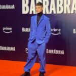 Angelo Mutti Spinetta Instagram - el jueves fue la premier de #Barrabrava serie en la q me tocó ser parte d este grupo hermoso, muy agradecido con los directores, el equipo técnico y mis compañeros❤️‍🔥vimos el primer capítulo y la rompe, se estrena el próximo viernes x @primevideolat así k ya sabenn🍿🍿🍿 gracias @raimondi___ por el traje sport épico❄️sos el 1