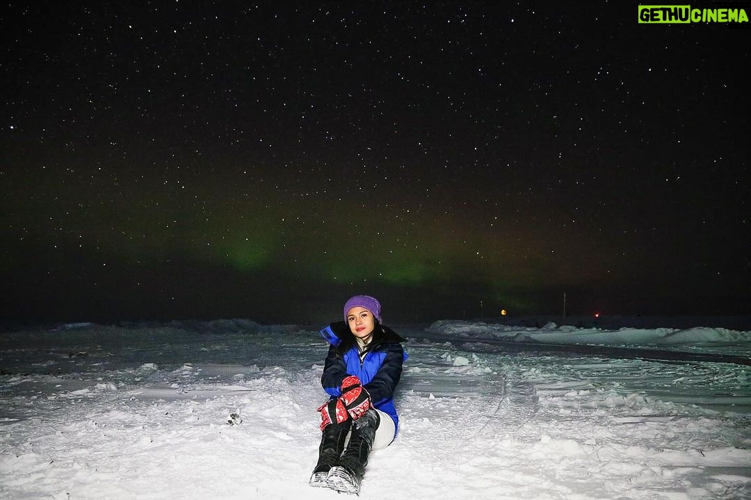 Angie Ang Instagram - Eyegasm ❣️#auroraborealis Murmansk, Russia