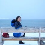 Angie Ang Instagram - Pernah ngerasain white christmas 💙🩵 Murmansk, Russia
