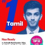 Anirudh Ravichander Instagram – Thank you fans and music lovers 🙏🏻 @jiosaavn