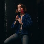 Anna Ador Instagram – Playing Hitchcock with @sarakhanov 🤍 
• London, United Kingdom