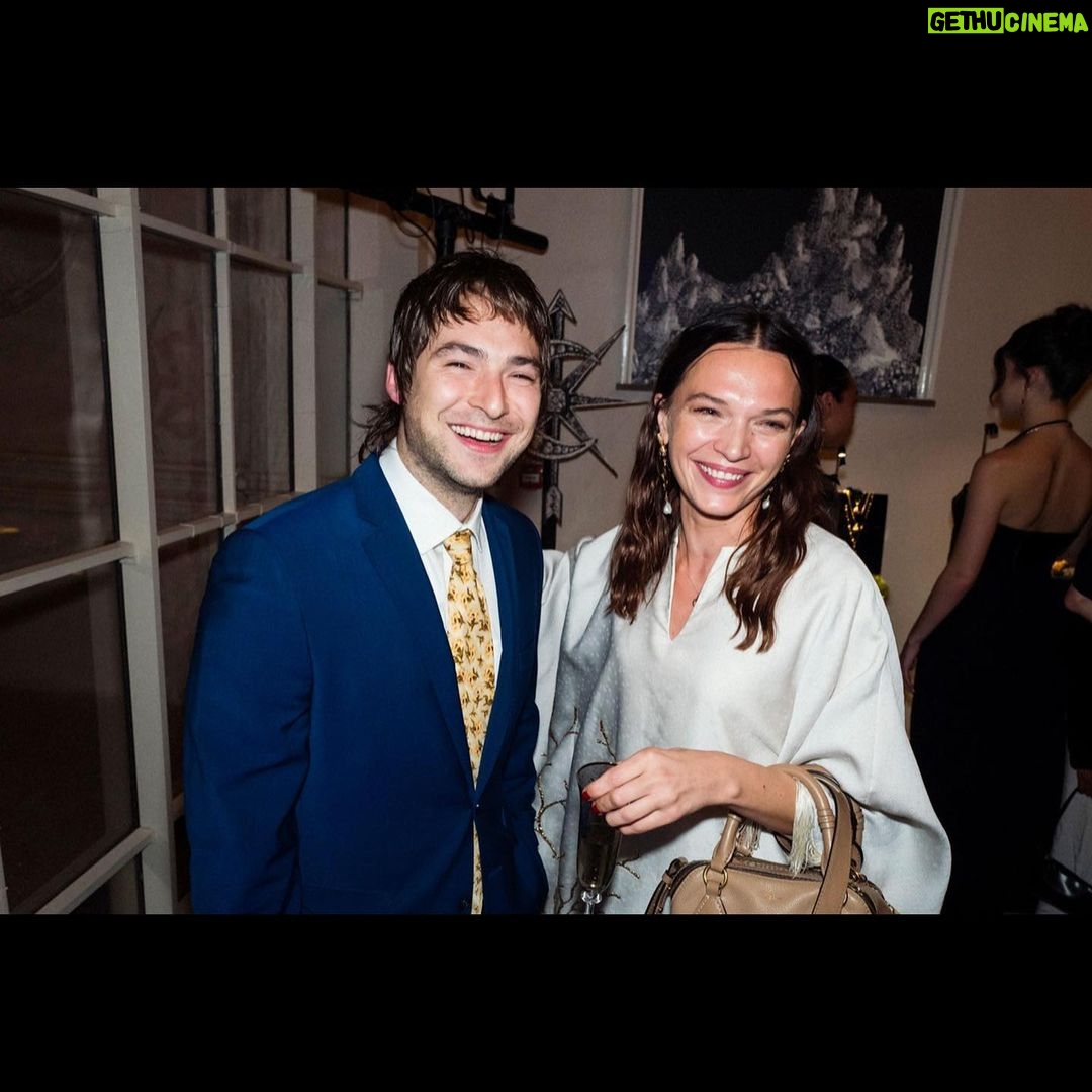 Anna Brewster Instagram - Thanks for dinner @missomalondon and @harris_reed for such a lovely collection. @tallermarmo so happy to finally get to wear you! 🤍 @jamesdkelly 📸