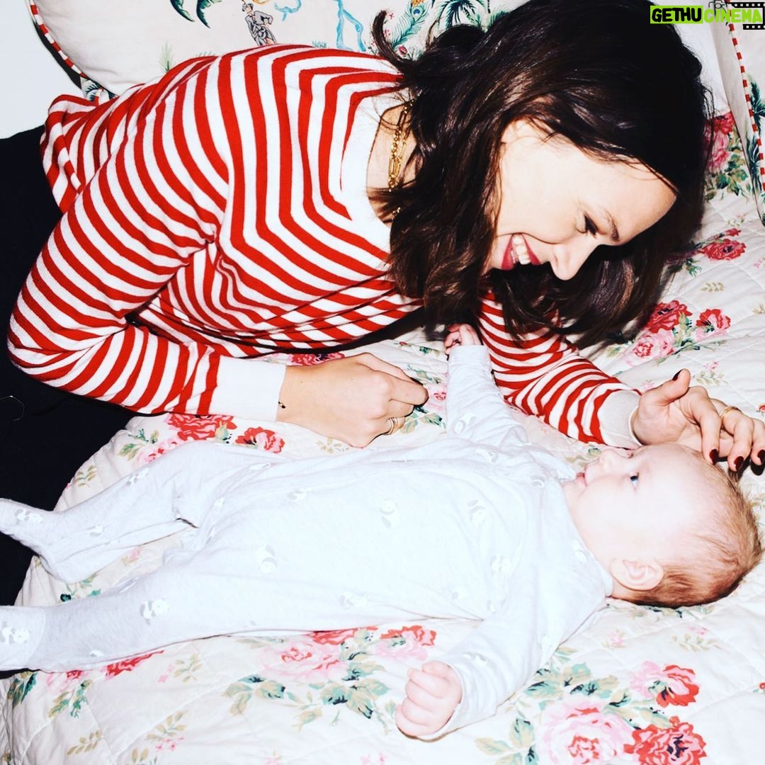 Anna Brewster Instagram - My favourite little dumpling @bebe_iggy 💕 @bybellazine @madeleinethompsoncashmere
