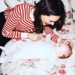 Anna Brewster Instagram - My favourite little dumpling @bebe_iggy 💕 @bybellazine @madeleinethompsoncashmere