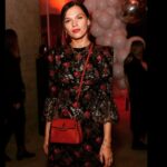 Anna Brewster Instagram - Fun with @fourseasons (especially the bouncy castle) wearing @thevampireswife @mulberryengland 💕