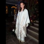 Anna Brewster Instagram - Thanks for dinner @missomalondon and @harris_reed for such a lovely collection. @tallermarmo so happy to finally get to wear you! 🤍 @jamesdkelly 📸