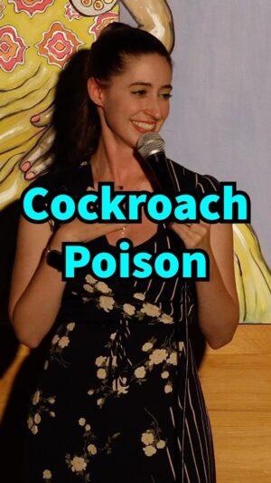 Anna Cain Bianco Instagram - Part two of my eternal battle 

#standupcomedy #cockroaches #comedyshow
