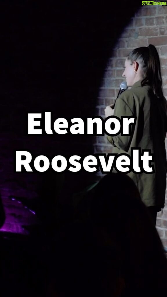Anna Cain Bianco Instagram - Got the full liberal arts experience #comedian #standupcomedy #eleanorroosevelt