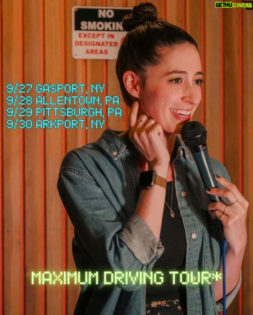 Anna Cain Bianco Instagram - *for lack of a better word. I’ll be doing long sets and longer drives. Tix in my bio. 📸 by @kevingetsrad for @microdosecomedy New York, New York