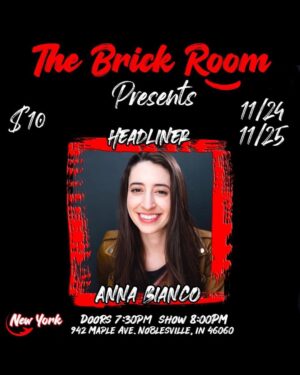 Anna Cain Bianco Instagram - Indiana has many innovations including pot sized spaghetti and me headlining this weekend @thebrickroomcc